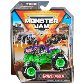 Foto 1 | Tuy Monster Truck Monster Jam Grave Digger 1:64 Fundido A Presión - Venta Internacional.