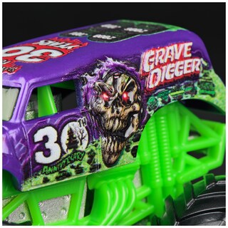 Foto 6 | Tuy Monster Truck Monster Jam Grave Digger 1:64 Fundido A Presión - Venta Internacional.