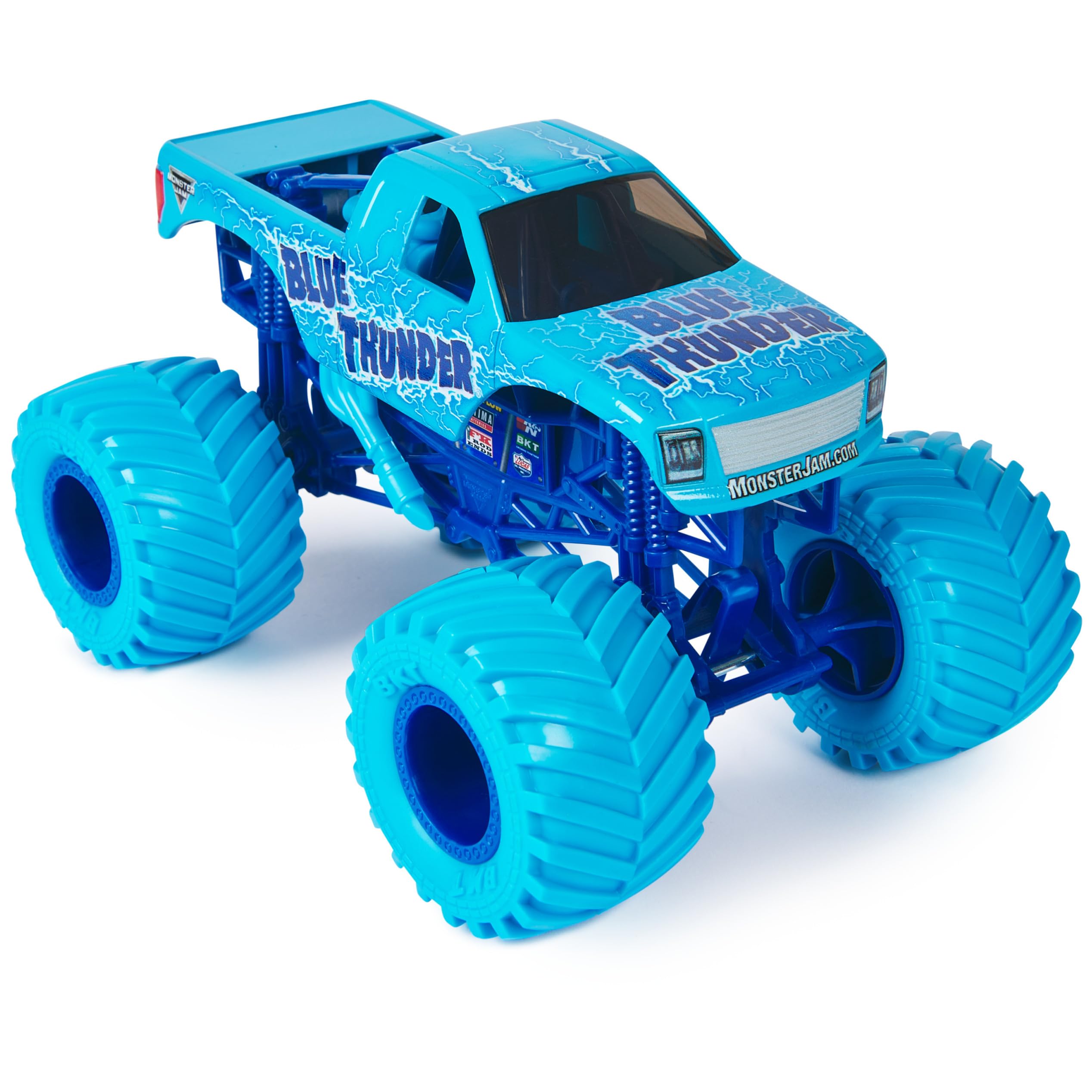 Foto 3 pulgar | Toy Monster Truck Monster Jam Blue Thunder 1:24 A Escala 3+ - Venta Internacional.