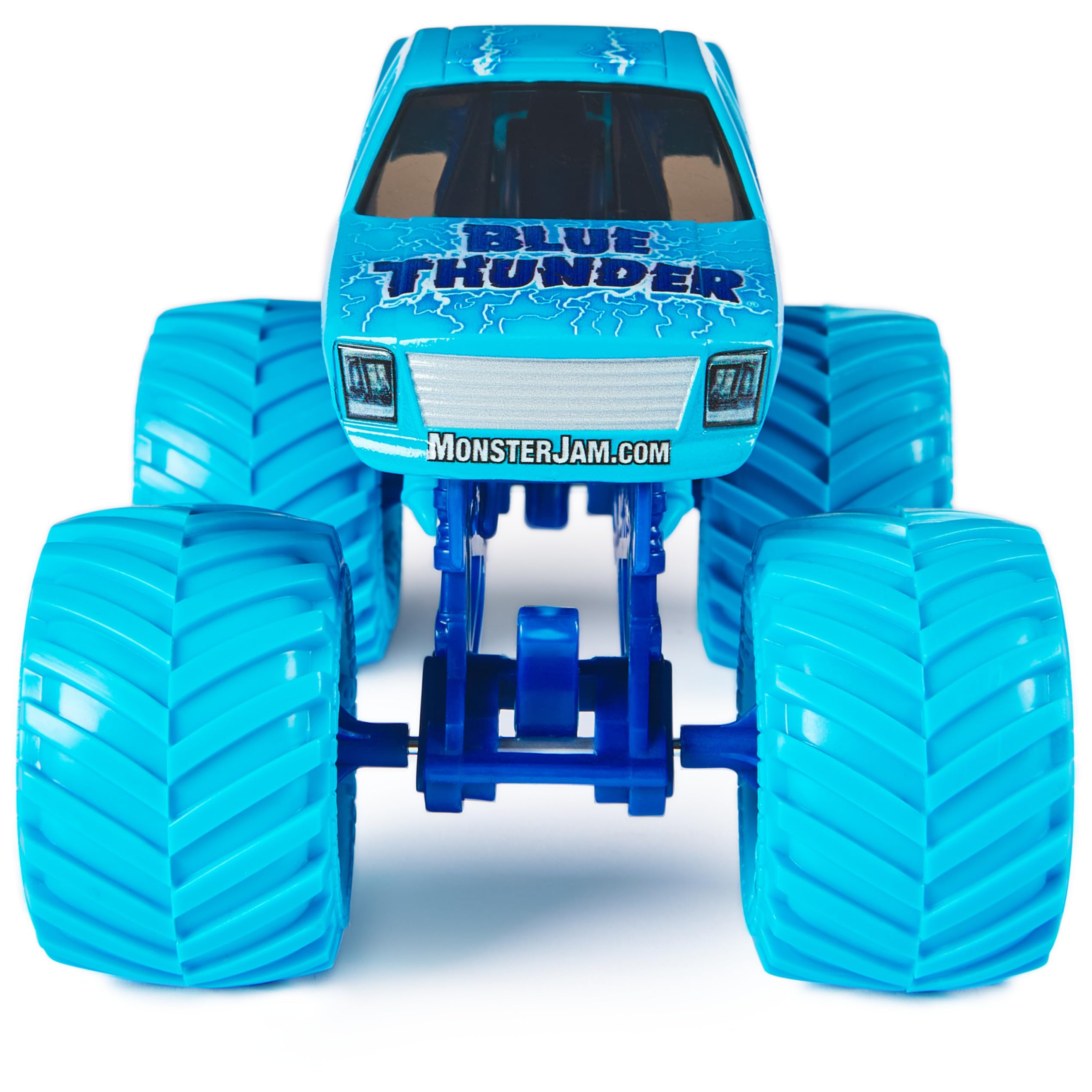 Foto 4 pulgar | Toy Monster Truck Monster Jam Blue Thunder 1:24 A Escala 3+ - Venta Internacional.