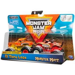 Foto 1 | Monster Truck Duo Pack Monster Jam El Toro Loco Contra Monster Mutt 1:64 - Venta Internacional.