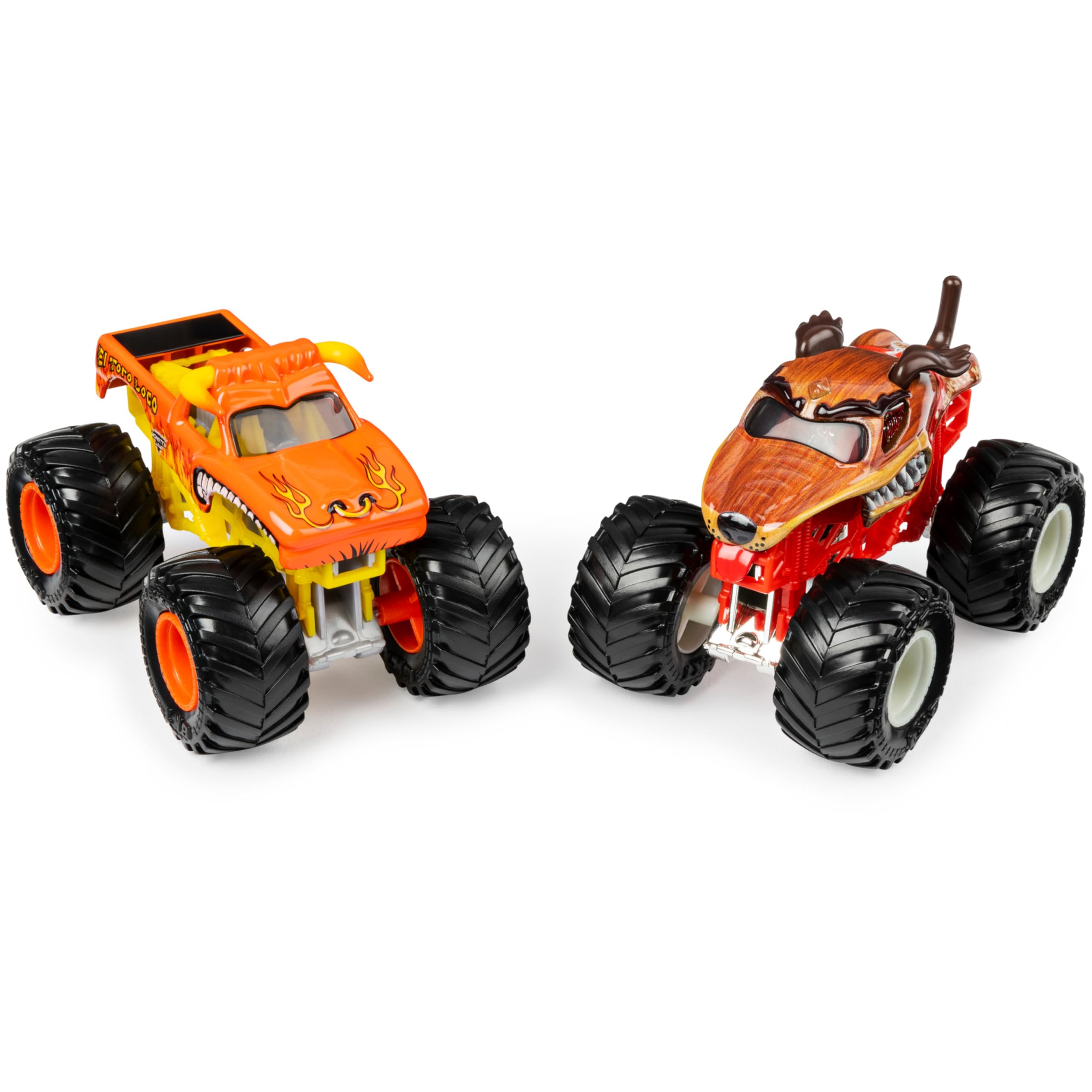 Foto 4 pulgar | Monster Truck Duo Pack Monster Jam El Toro Loco Contra Monster Mutt 1:64 - Venta Internacional.