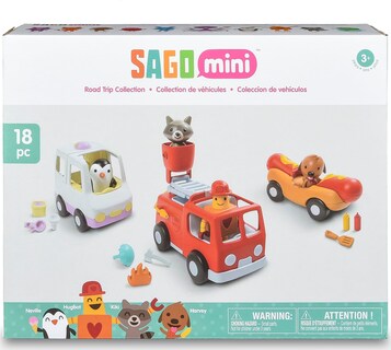 Foto 2 | Minivehículos Toy Spin Master Sago Para Viajes Por Carretera Con 3 Vehículos - Venta Internacional.