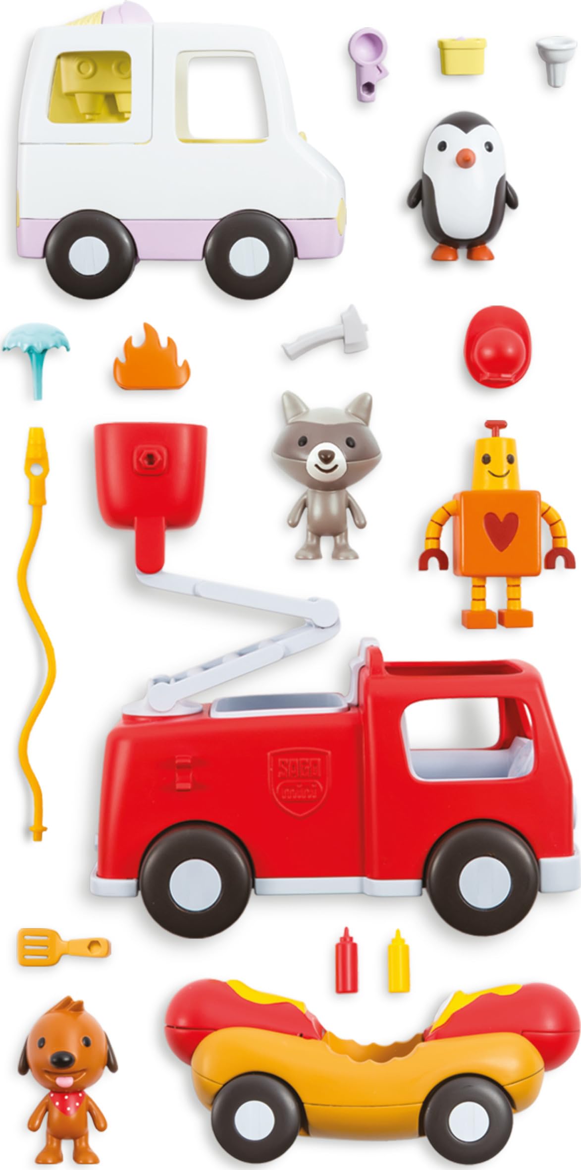 Foto 5 pulgar | Minivehículos Toy Spin Master Sago Para Viajes Por Carretera Con 3 Vehículos - Venta Internacional.