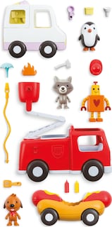 Foto 4 | Minivehículos Toy Spin Master Sago Para Viajes Por Carretera Con 3 Vehículos - Venta Internacional.
