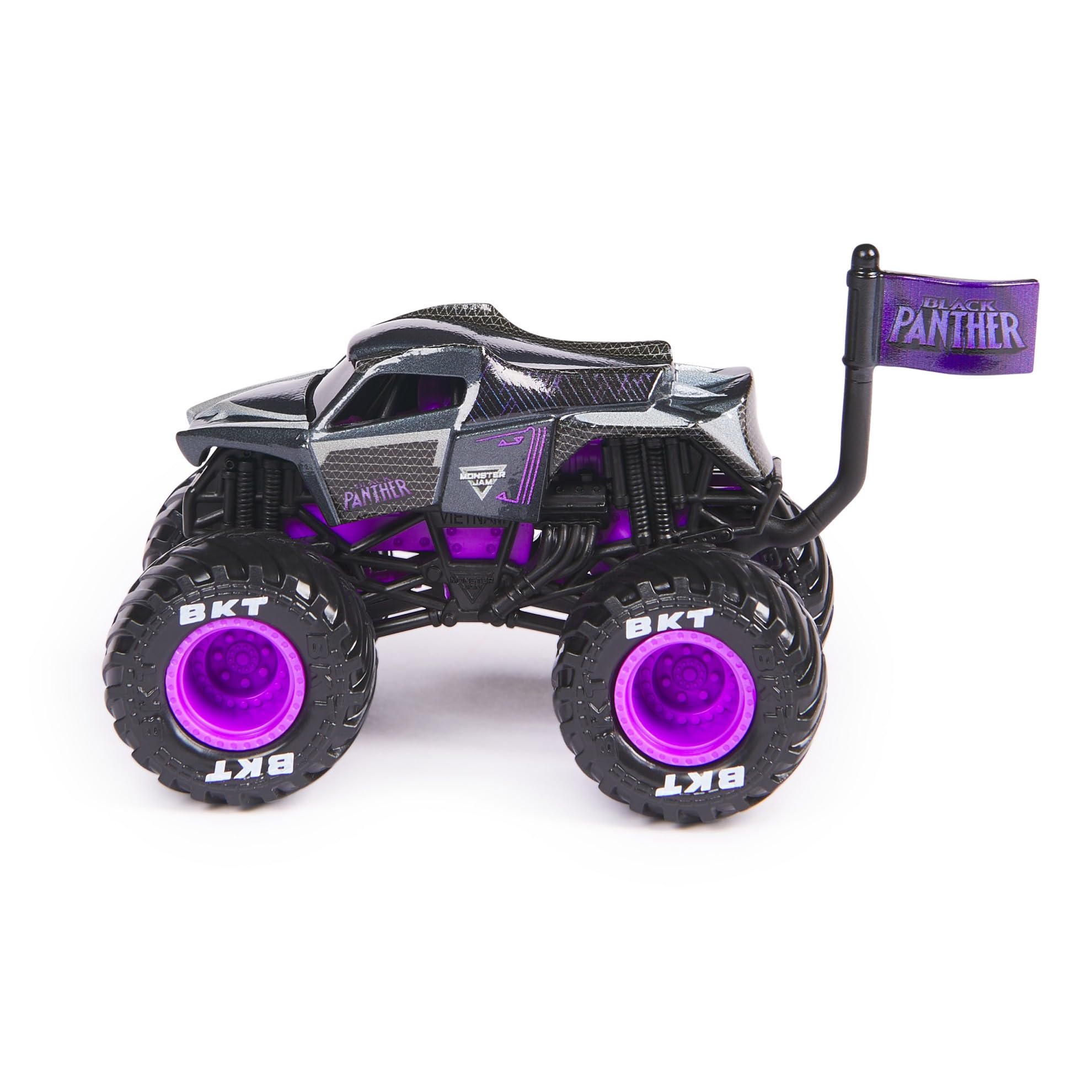 Foto 5 pulgar | Monster Truck Monster Jam 2024 Marvel 1:64 Black Panther Fundido A Presión - Venta Internacional.