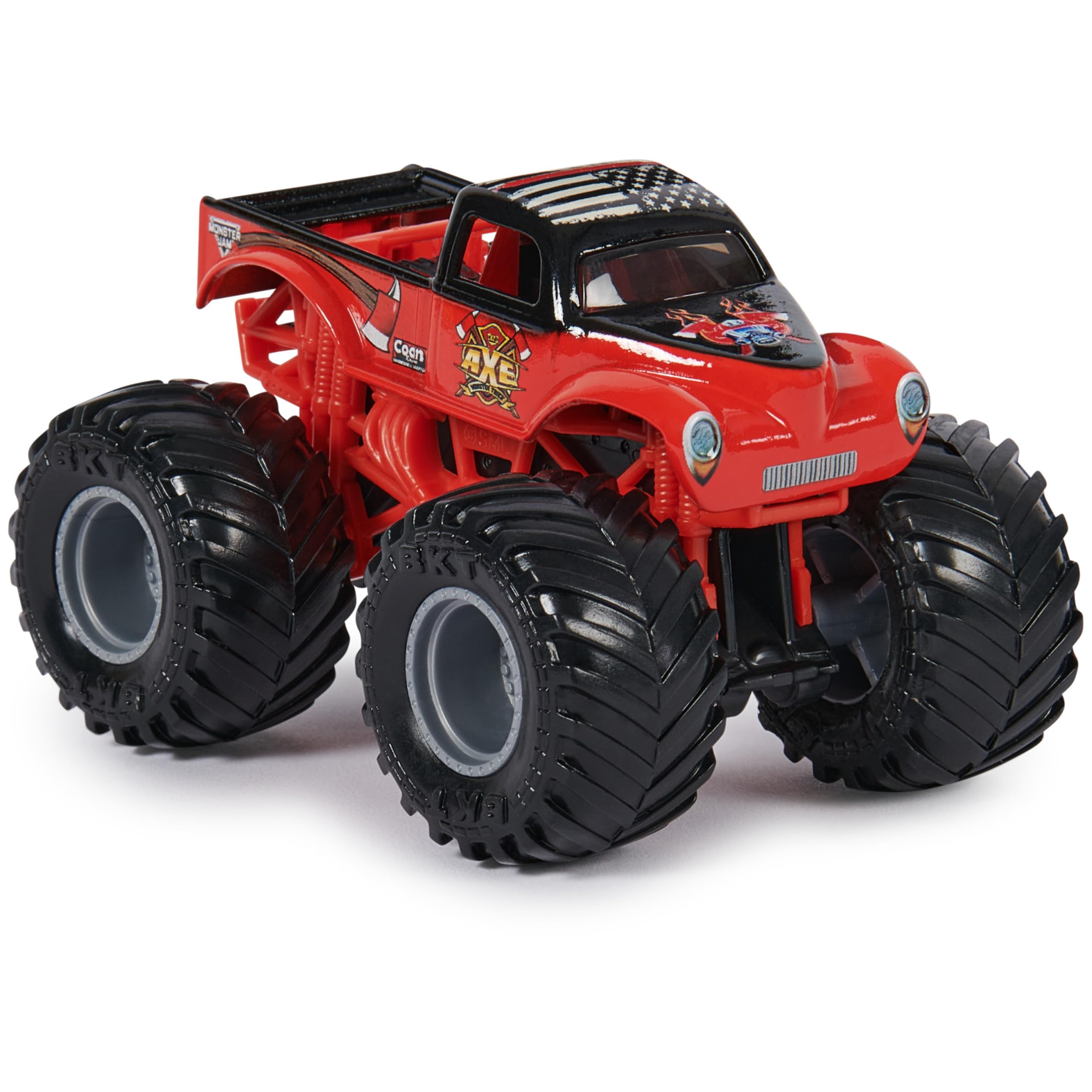 Foto 5 pulgar | Leñador De Toy Monster Jam Vs. Camiones Fundidos A Presión Axe 1:64 - Venta Internacional.