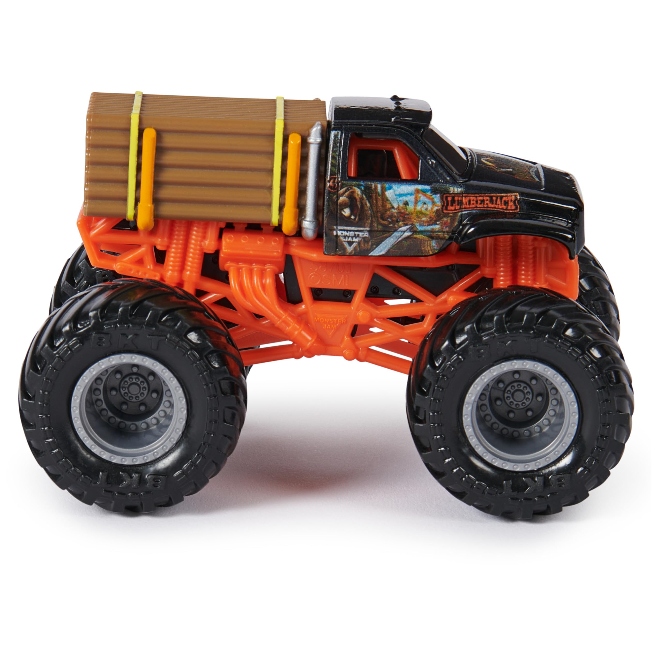 Foto 6 pulgar | Leñador De Toy Monster Jam Vs. Camiones Fundidos A Presión Axe 1:64 - Venta Internacional.