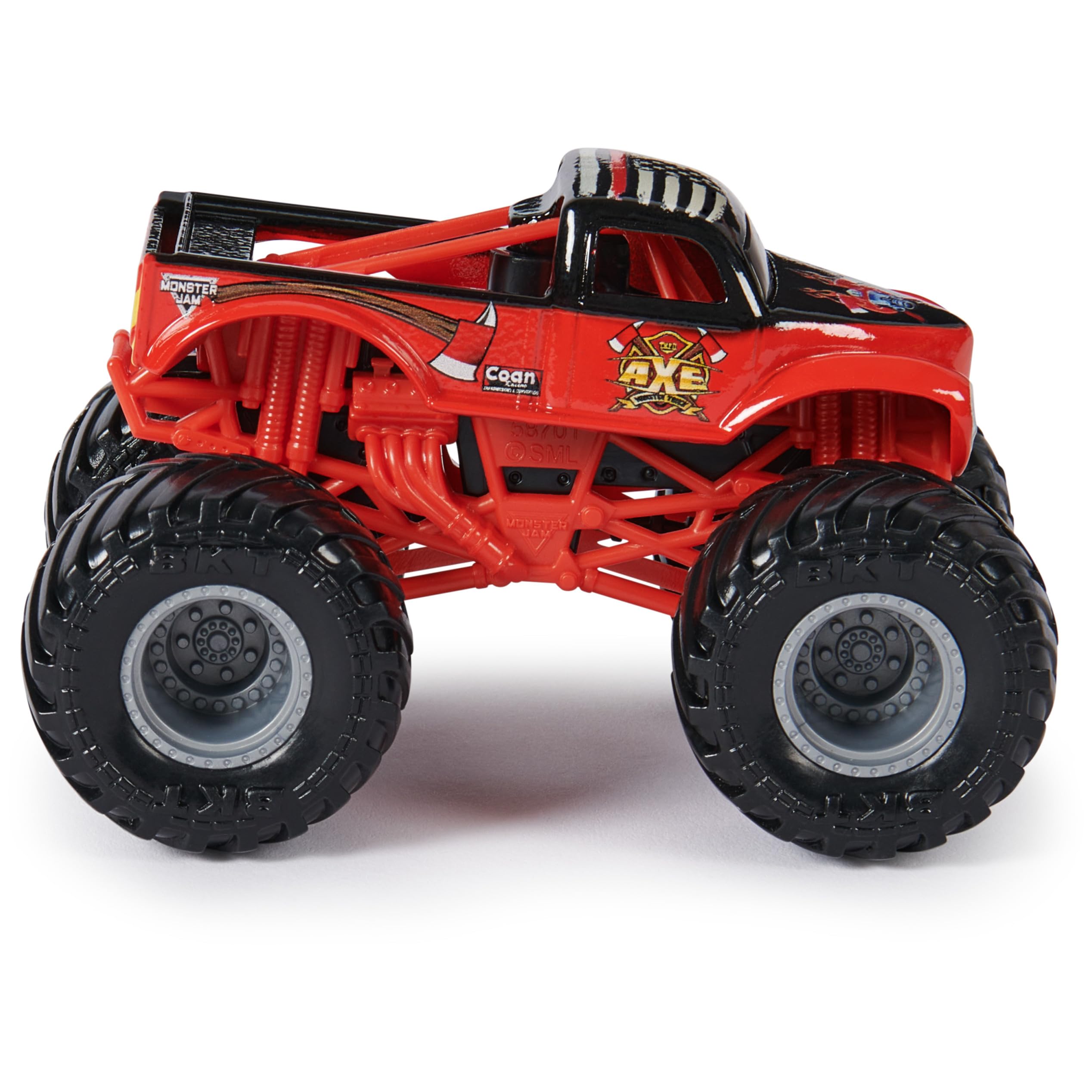 Foto 7 pulgar | Leñador De Toy Monster Jam Vs. Camiones Fundidos A Presión Axe 1:64 - Venta Internacional.