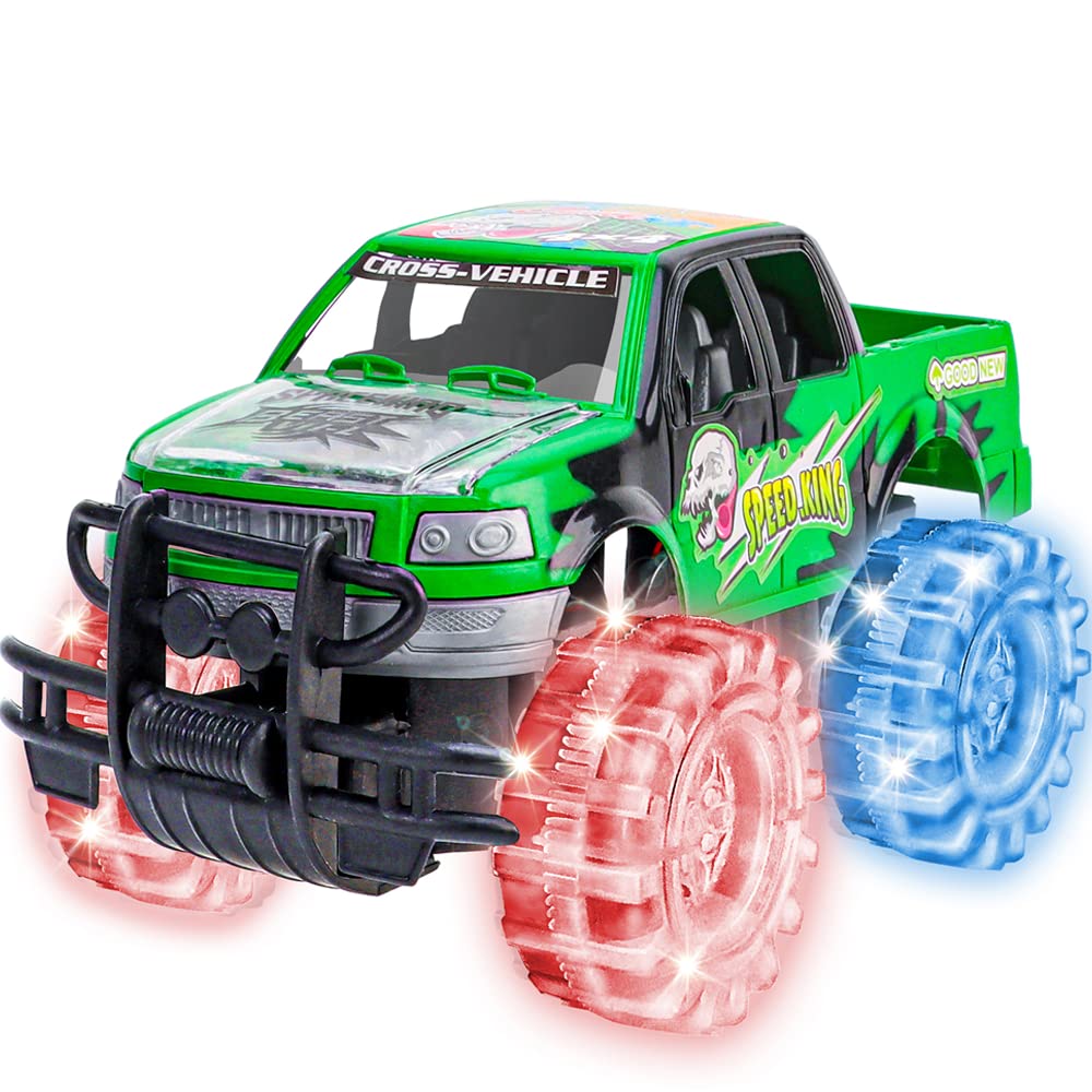 Foto 2 pulgar | Toy Monster Truck Artcreativity, Luz Verde De 20 Cm Con Led - Venta Internacional.