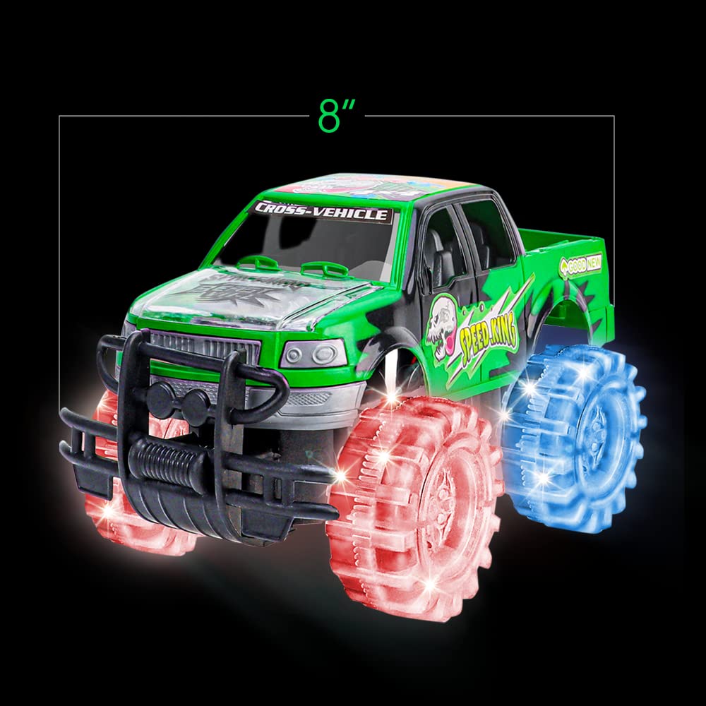 Foto 4 pulgar | Toy Monster Truck Artcreativity, Luz Verde De 20 Cm Con Led - Venta Internacional.