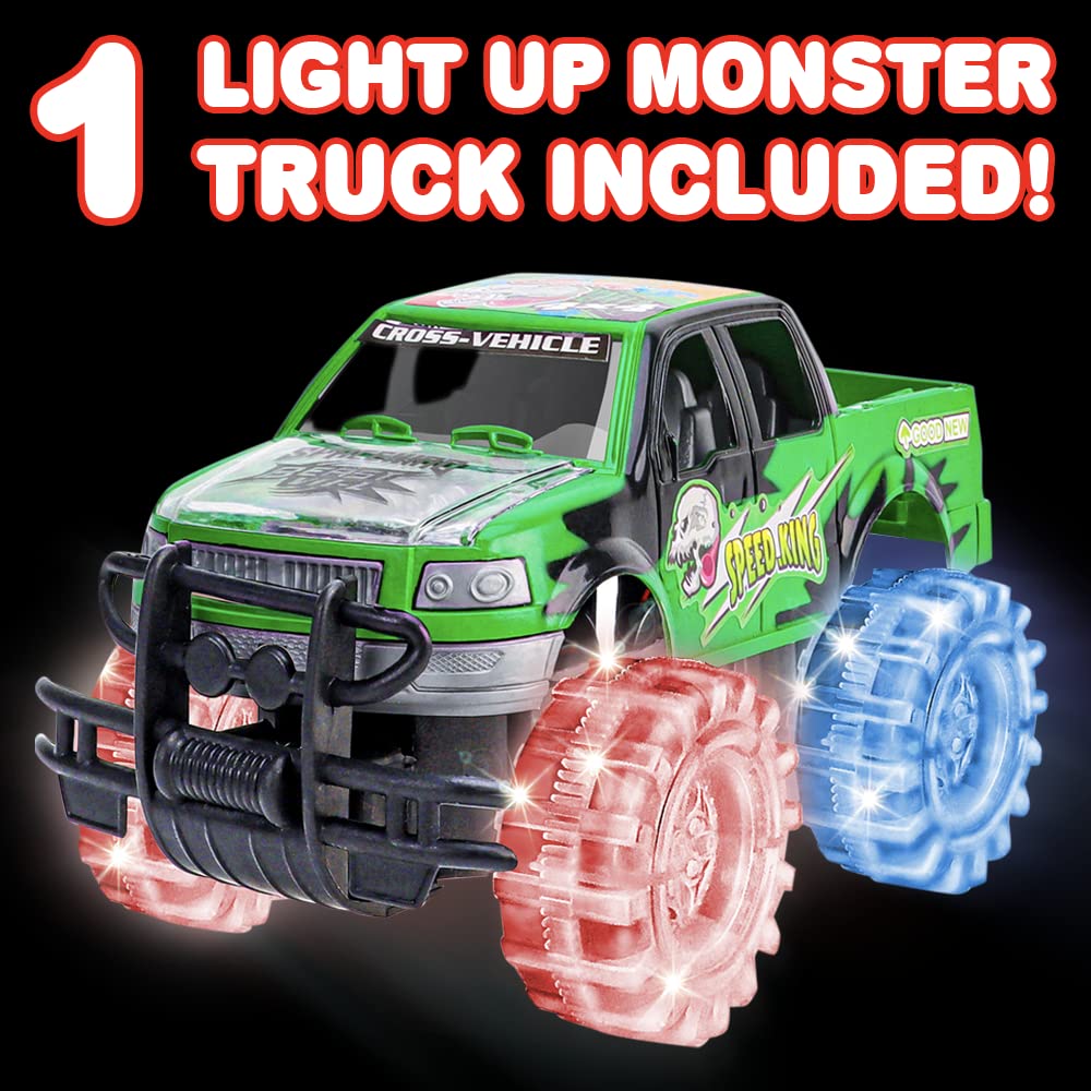 Foto 4 | Toy Monster Truck Artcreativity, Luz Verde De 20 Cm Con Led - Venta Internacional.