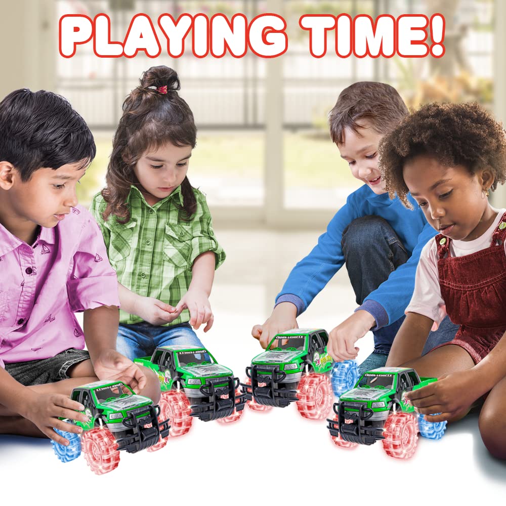 Foto 6 pulgar | Toy Monster Truck Artcreativity, Luz Verde De 20 Cm Con Led - Venta Internacional.