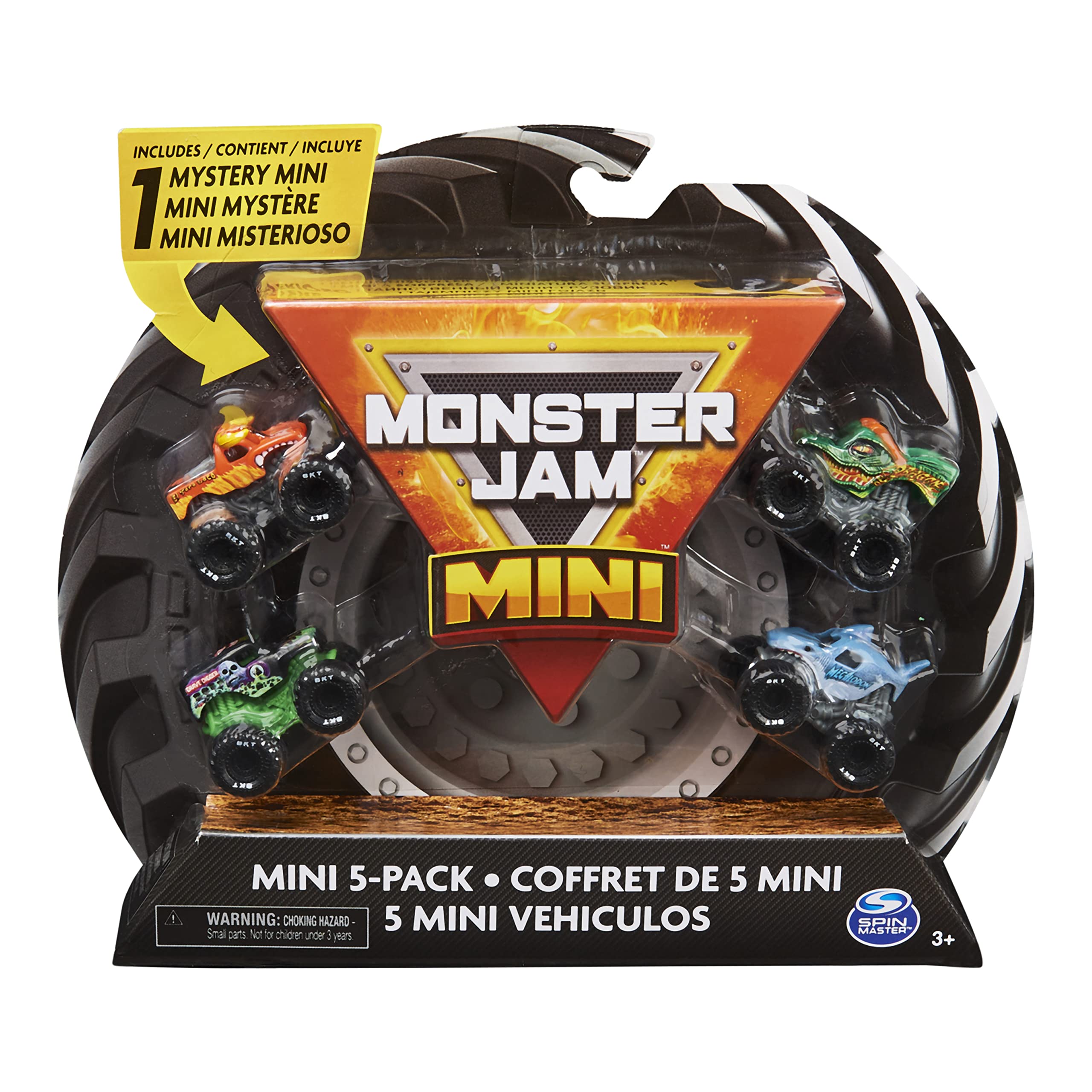 Foto 2 pulgar | Mini Monster Trucks Coleccionables, Paquete De 5 Unidades, Monster Jam 1:87 - Venta Internacional.