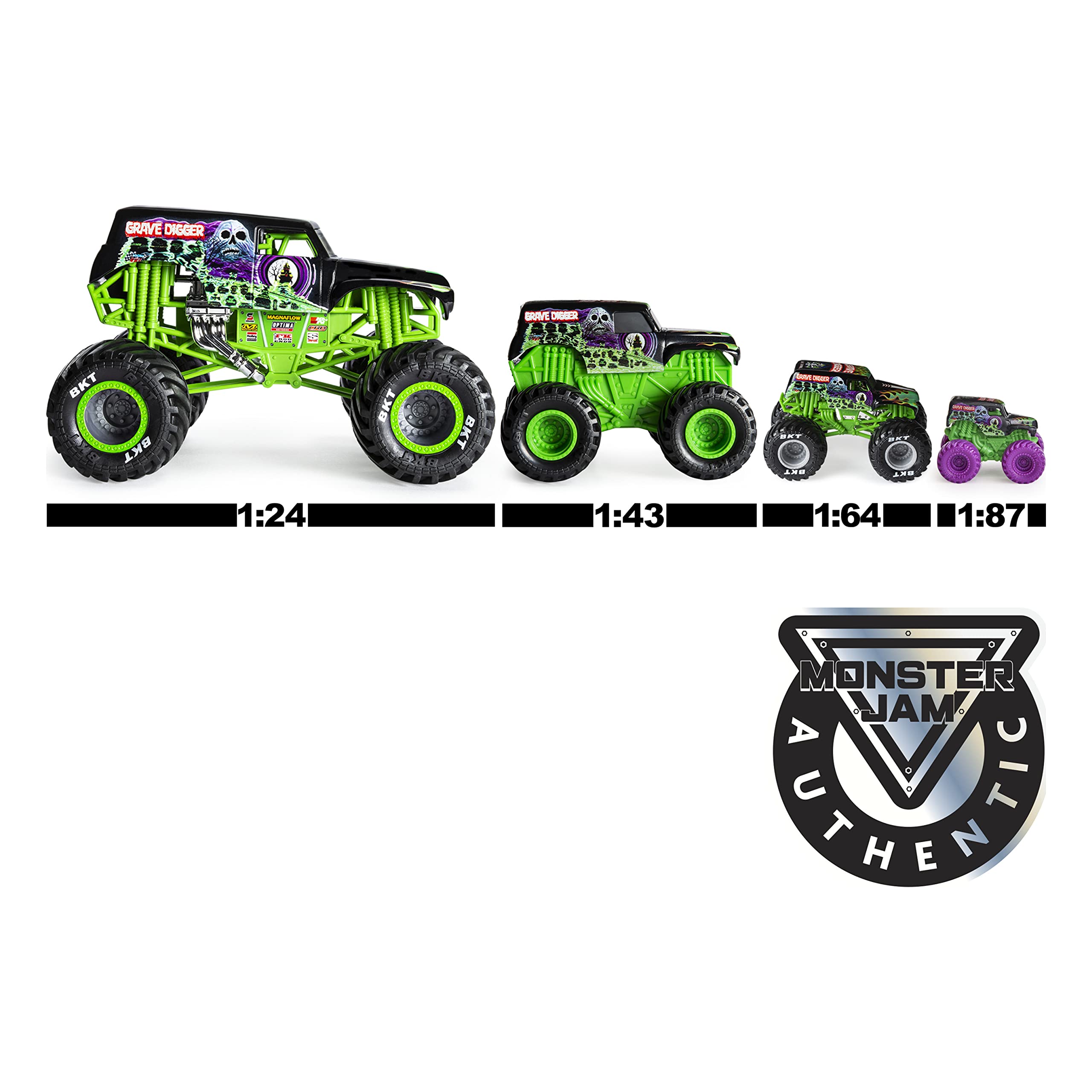 Foto 6 pulgar | Mini Monster Trucks Coleccionables, Paquete De 5 Unidades, Monster Jam 1:87 - Venta Internacional.