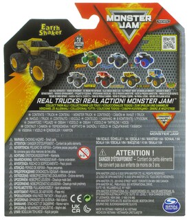 Foto 3 | Camión Fundido A Presión Monster Jam 2023 Spin Master 1:64 Earth Shaker - Venta Internacional.