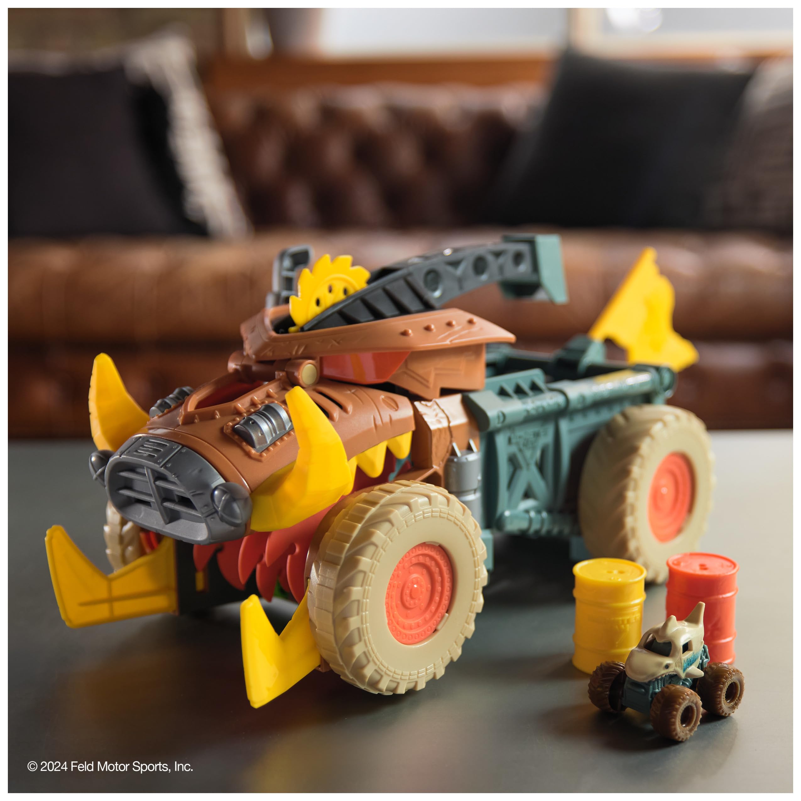 Foto 6 pulgar | Camión Toy Monster Jam Mini Jam Megalodon Mad Hog Chomper - Venta Internacional.