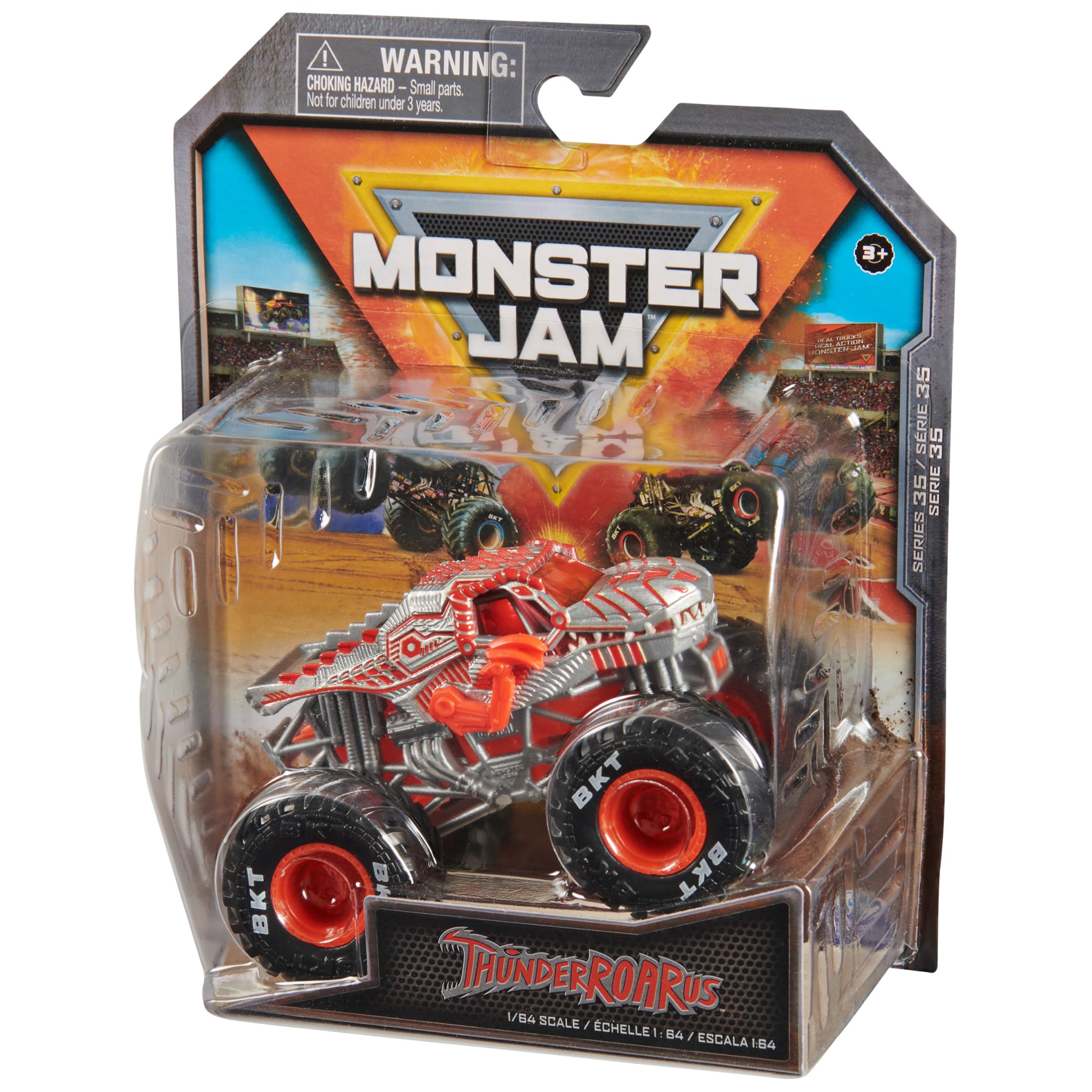 Foto 8 pulgar | Monster Truck Monster Jam Thunderroarus 1:64 Fundido A Presión - Venta Internacional.