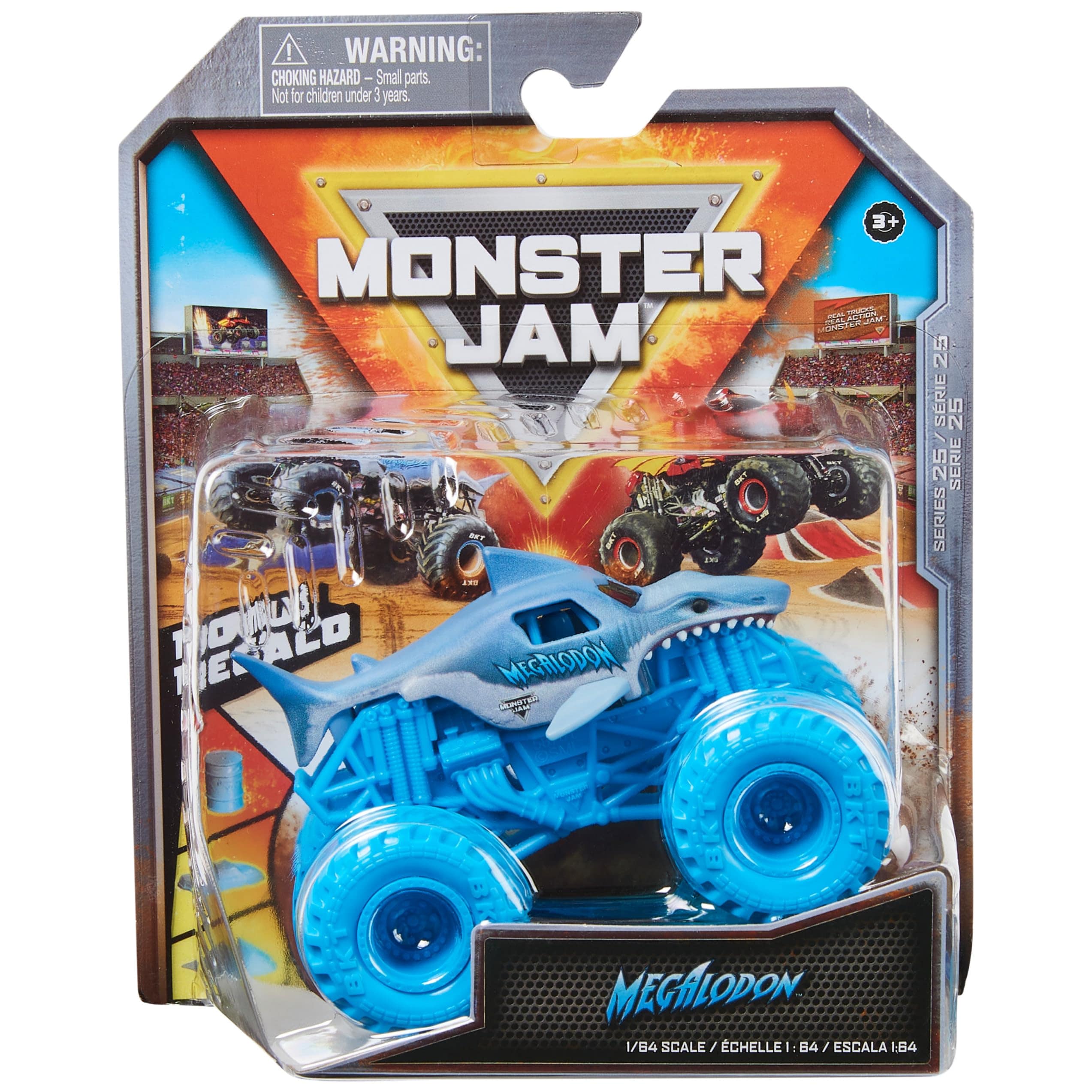 Monster Truck Monster Jam Megalodon Fundido A Presión A Escala 1:64 - Venta Internacional. $594