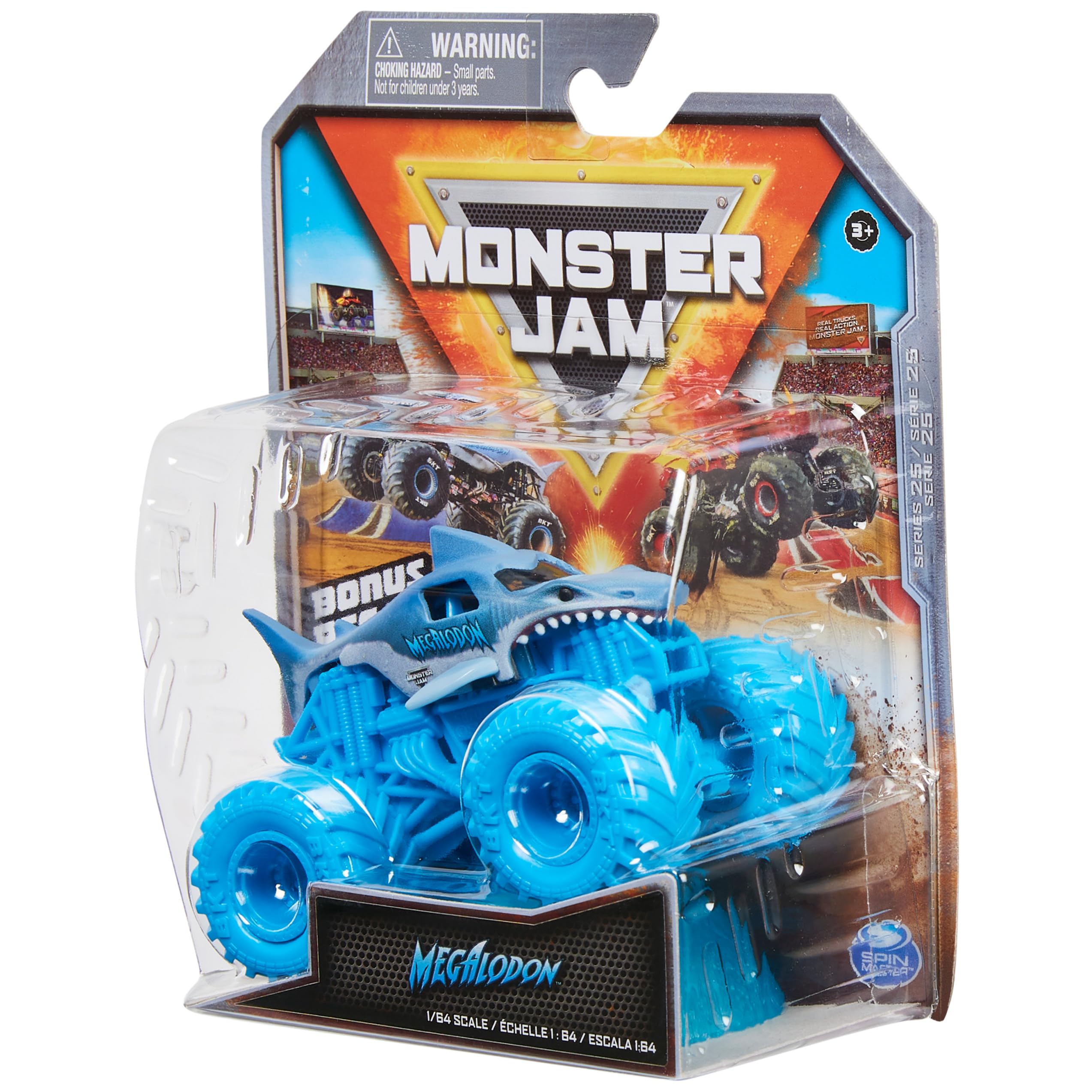 Foto 6 pulgar | Monster Truck Monster Jam Megalodon Fundido A Presión A Escala 1:64 - Venta Internacional.
