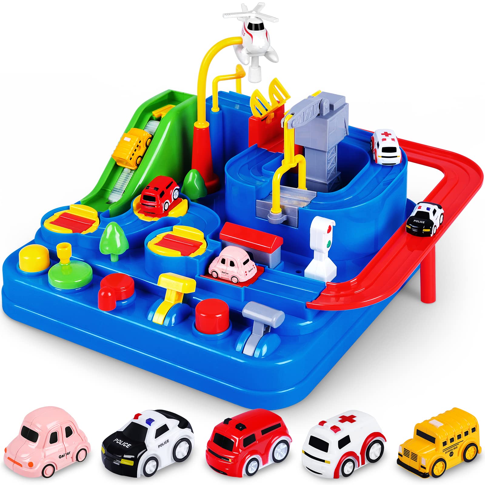Foto 1 | Juguete De Aventura Yezi Car City Rescue Con 5 Minicoches De Más De 3 Años - Venta Internacional.