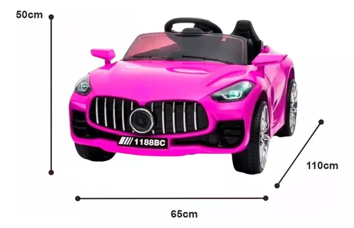 Foto 3 pulgar | Coche Eléctrico Infantil Mercedes Benz Rosa 12V con Control Remoto y Pintura Automotriz