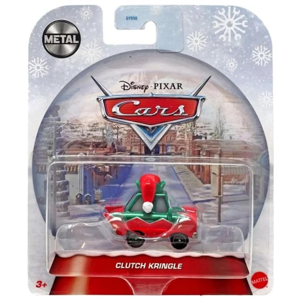 Foto 2 pulgar | Vehículo Fundido A Presión Mattel Disney Pixar Cars Wintertime Cruisers Clutch Kringle A Escala 1:55. - Venta Inte