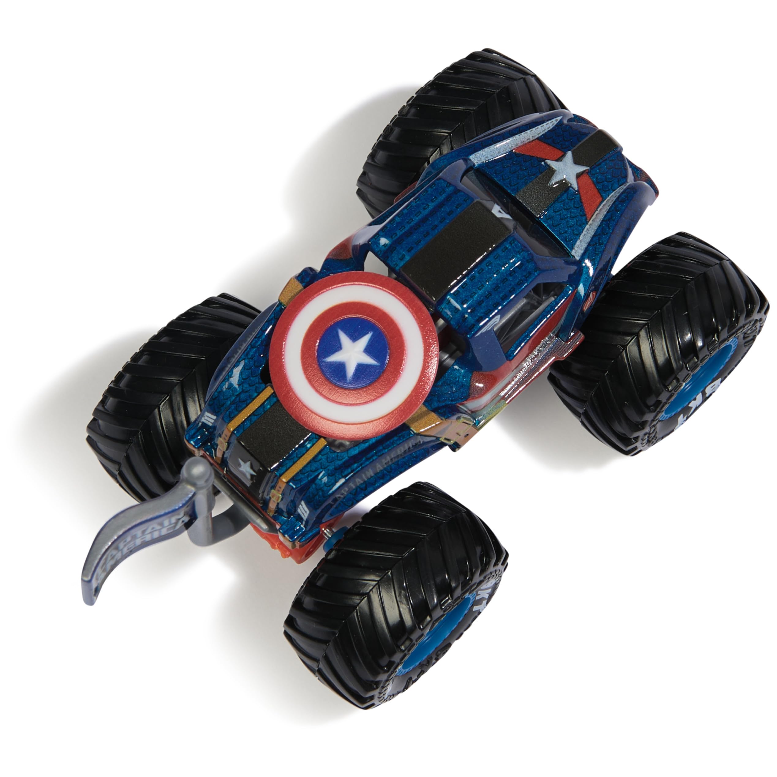 Foto 6 pulgar | Toy Monster Truck Monster Jam Marvel Capitán América 1:64 - Venta Internacional.