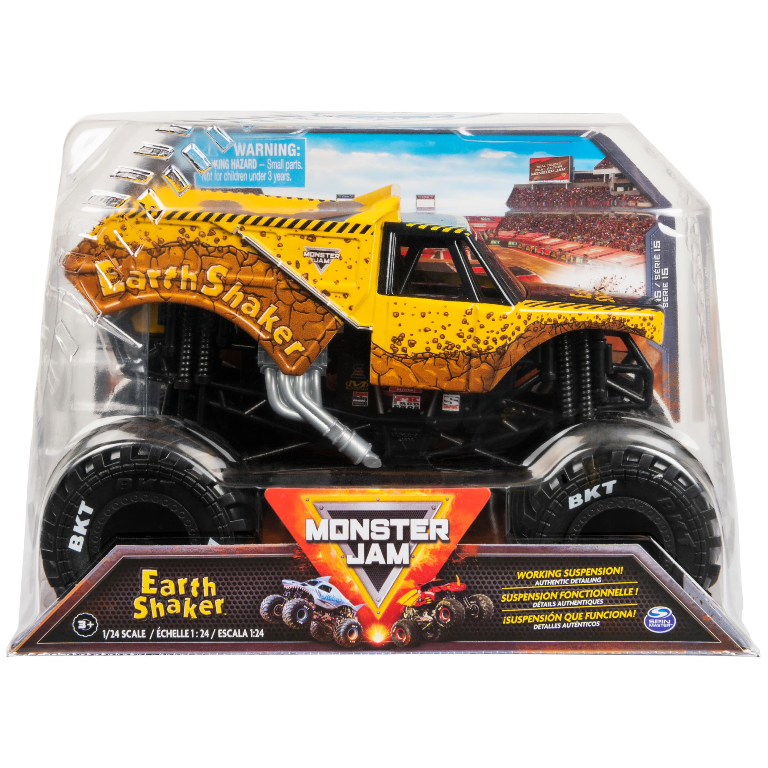 Foto 2 pulgar | Monster Truck Monster Jam Earth Shaker De Coleccionista Fundido A Presión 1:24 - Venta Internacional.