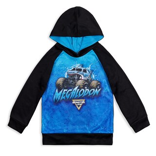 Foto 1 | Sudadera Con Capucha Monster Jam Trucks Megalodon Big Boys Negro/azul 10-12 - Venta Internacional.