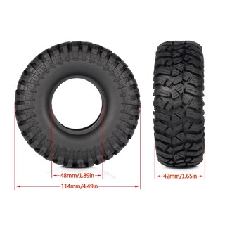 Foto 2 | Neumáticos 1/10 Rc Crawler 1.9 De Goma 114x42 Mm Para Gen7 Gen8 Scx10 - Venta Internacional.