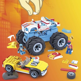 Foto 3 | Megaconstrux Monster Rodger Dodger & Hot Wheels Racing 251pz