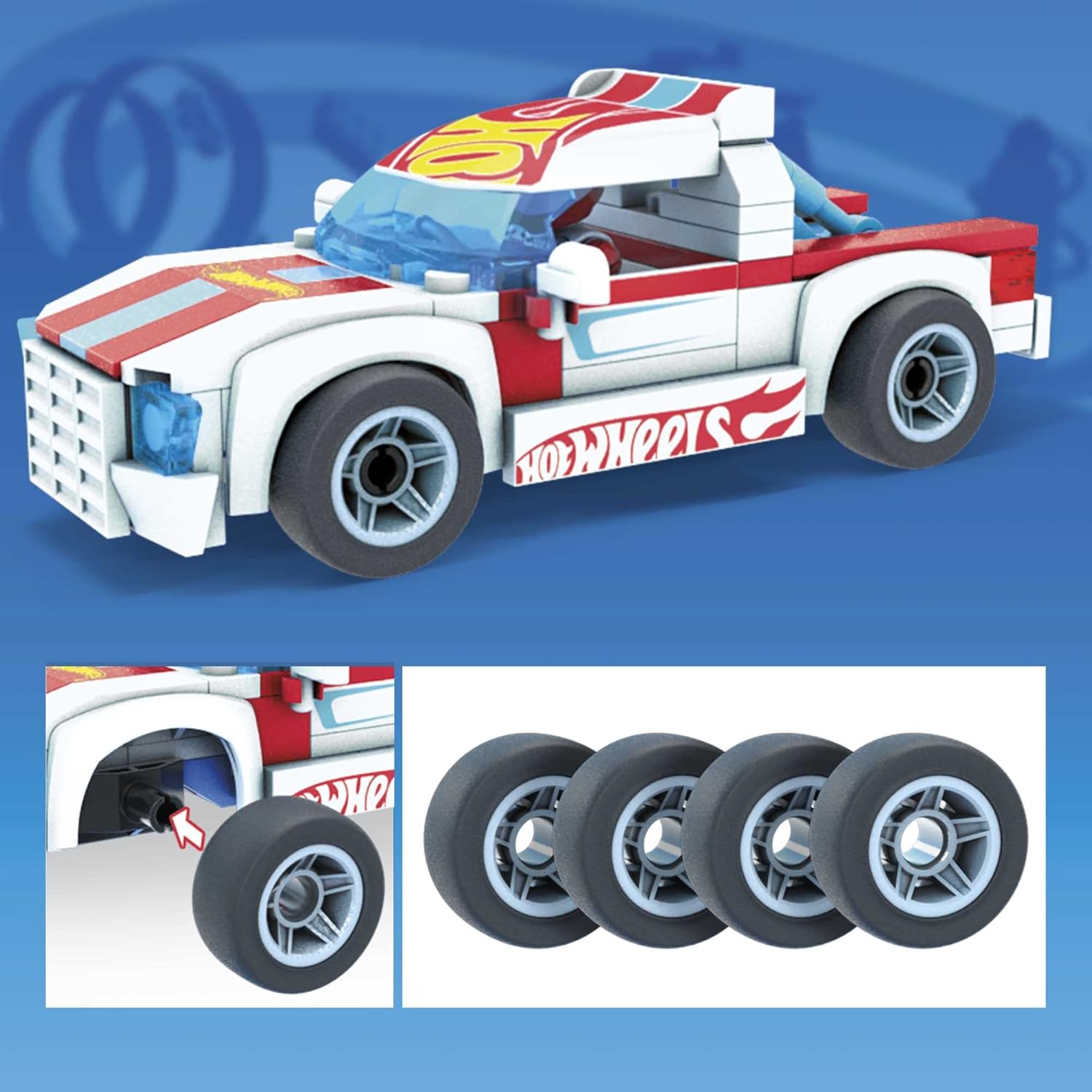 Foto 5 pulgar | Megaconstrux Monster Rodger Dodger & Hot Wheels Racing 251pz