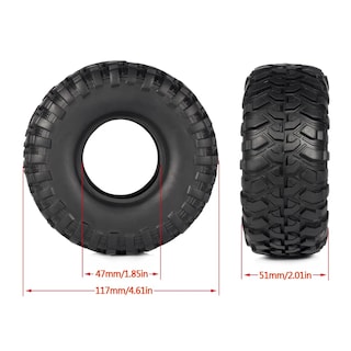 Foto 2 | Neumáticos 1/10 Rc Crawler 1.9 De Goma 117 X 51 Mm Con Insertos De Espuma - Venta Internacional.