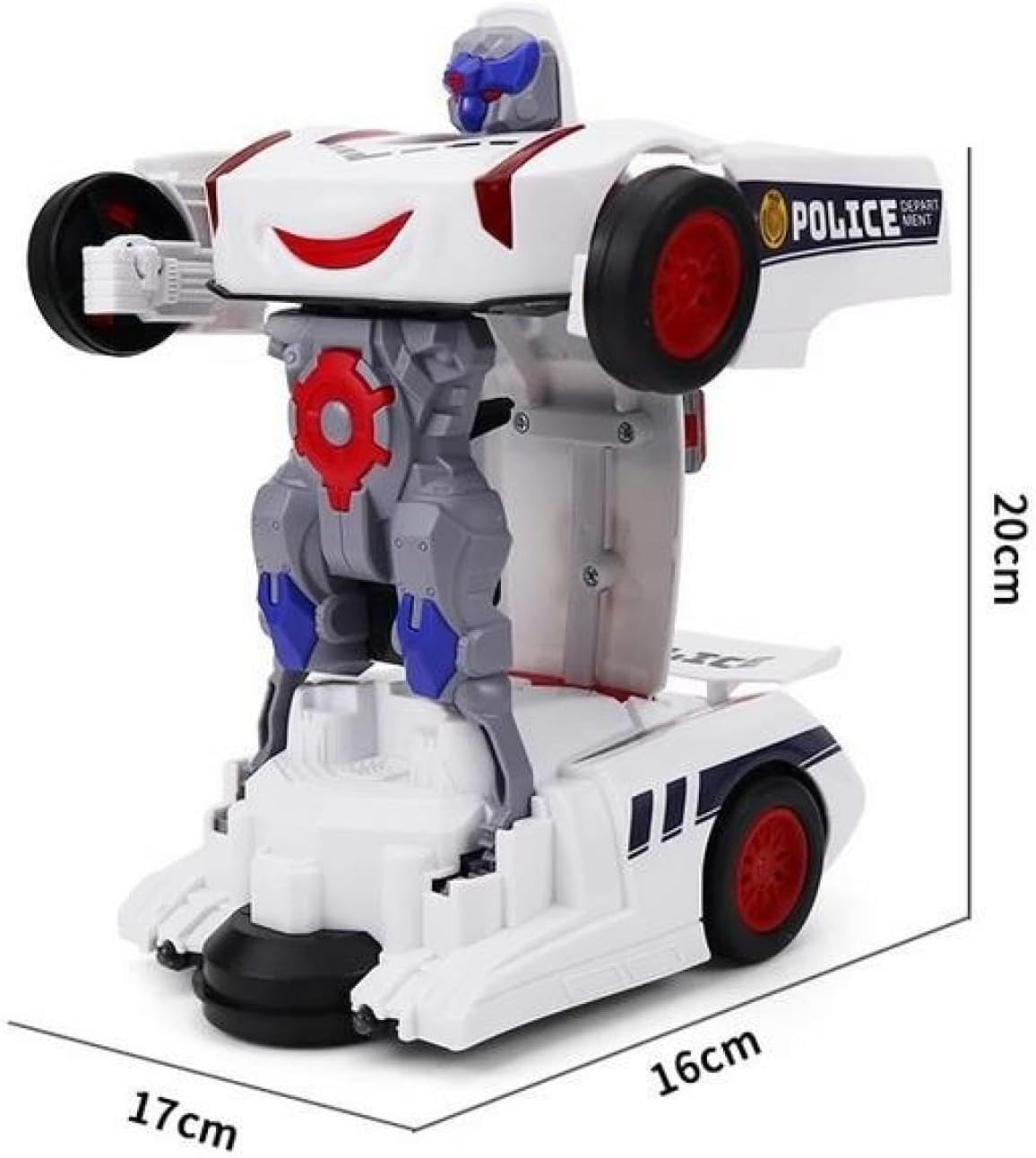 Foto 7 | Coche De Juguete Eléctrico Universal Deformación Police 2024 Kids - Venta Internacional.