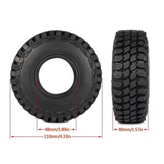 Foto 2 | Neumáticos 1/10 Rc Crawler 1.9 De Goma 110x40 Mm Para Gen7 Gen8 Scx10 - Venta Internacional.