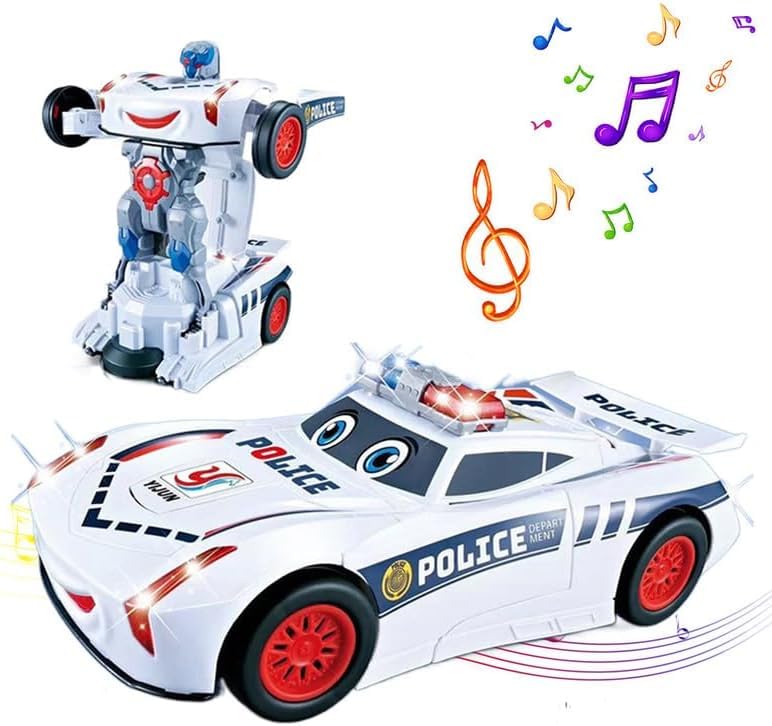 Foto 2 pulgar | Coche De Juguete Eléctrico Universal Deformación Police 2024 Kids - Venta Internacional.