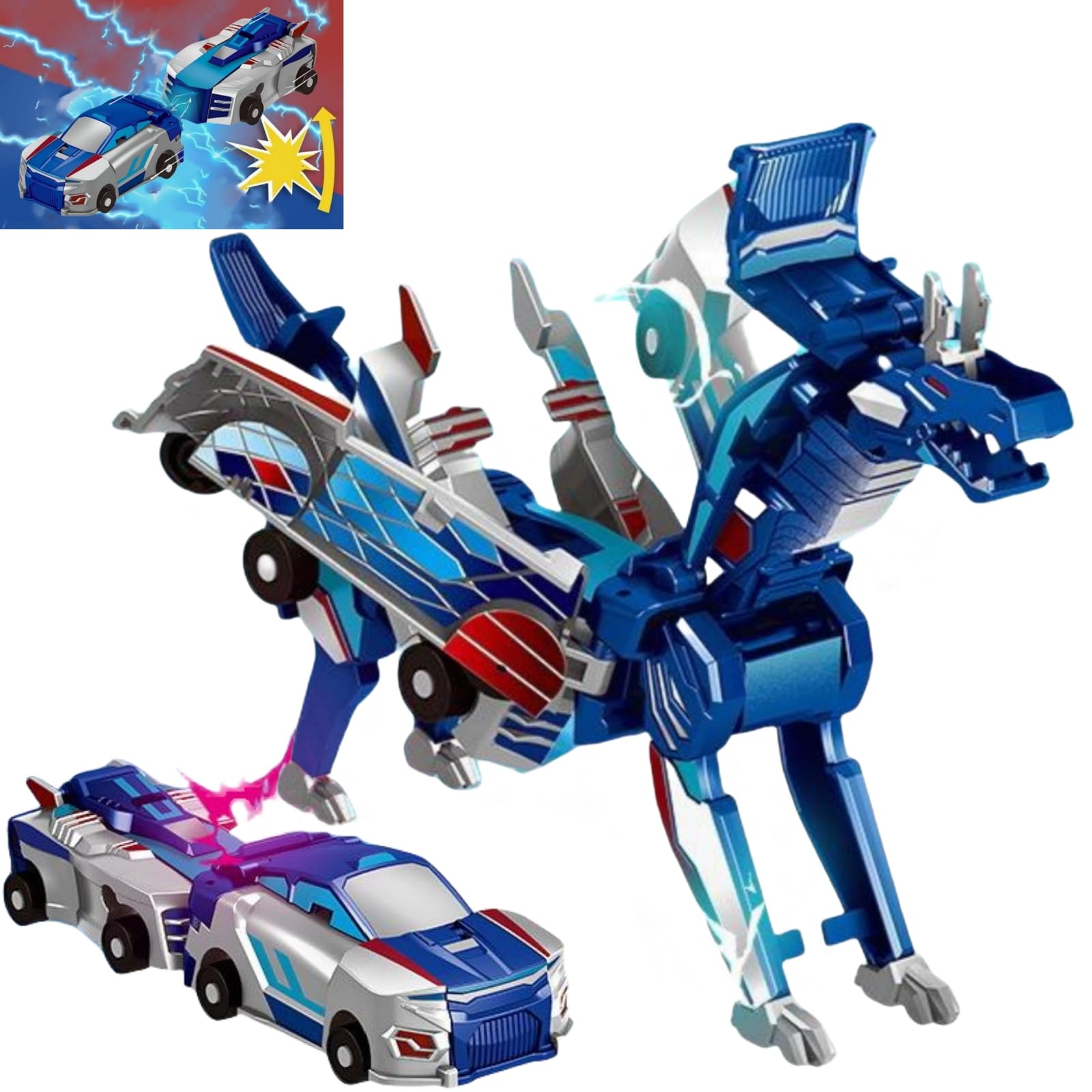 Foto 2 pulgar | Transformer Unicorn Transforming Para Coches De Juguete, 2 Unidades, Para Niños - Venta Internacional.