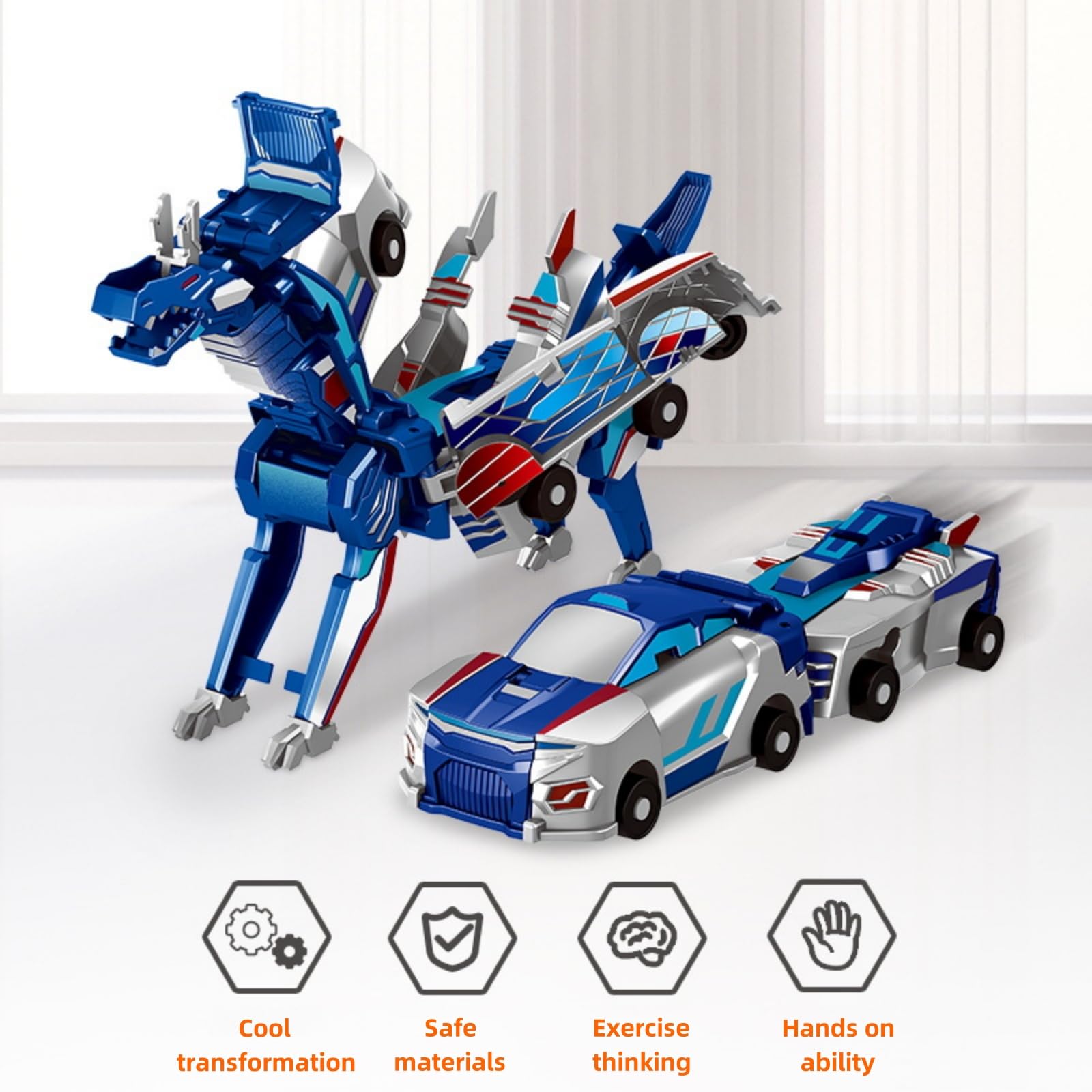 Foto 3 pulgar | Transformer Unicorn Transforming Para Coches De Juguete, 2 Unidades, Para Niños - Venta Internacional.