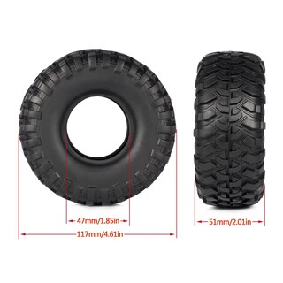 Foto 2 | Neumáticos 1/10 Rc Crawler 1.9 De Goma 117 X 51 Mm Con Insertos De Espuma - Venta Internacional.
