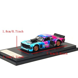 Foto 5 | Maqueta De Coche Fundido A Presión Del Ford Mustang Hoonicorn Rtr 1965 A Escala 1:64 - Venta Internacional.