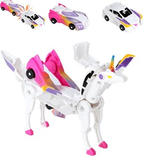 Foto 4 | Set De Unicornios Transformadores Toy Car-robot Para Niños (2 Unidades), Color Rosa - Venta Internacional.