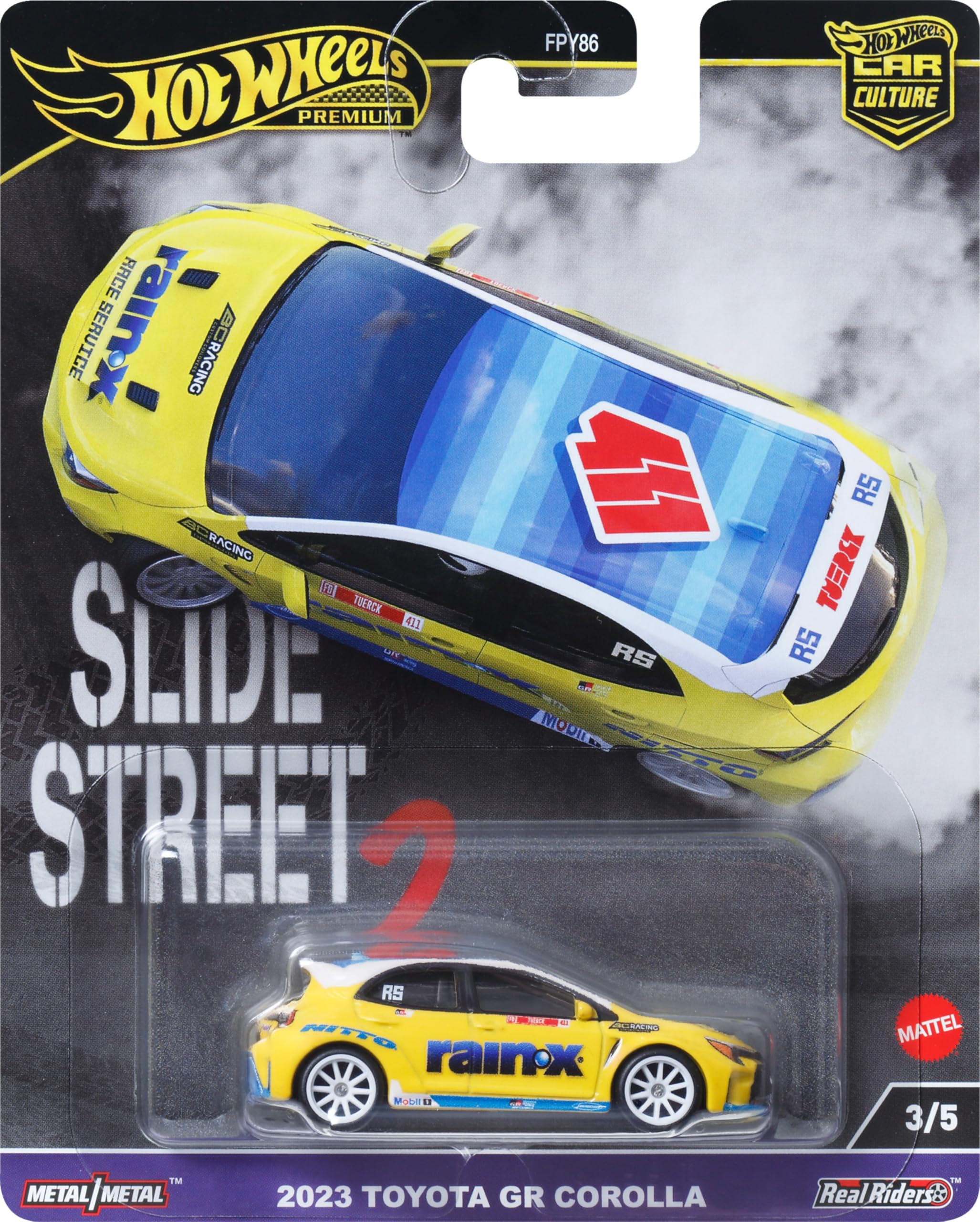Foto 2 pulgar | Coche De Juguete Hot Wheels Premium Car Culture Toyota Corolla Gr 1:64 - Venta Internacional.