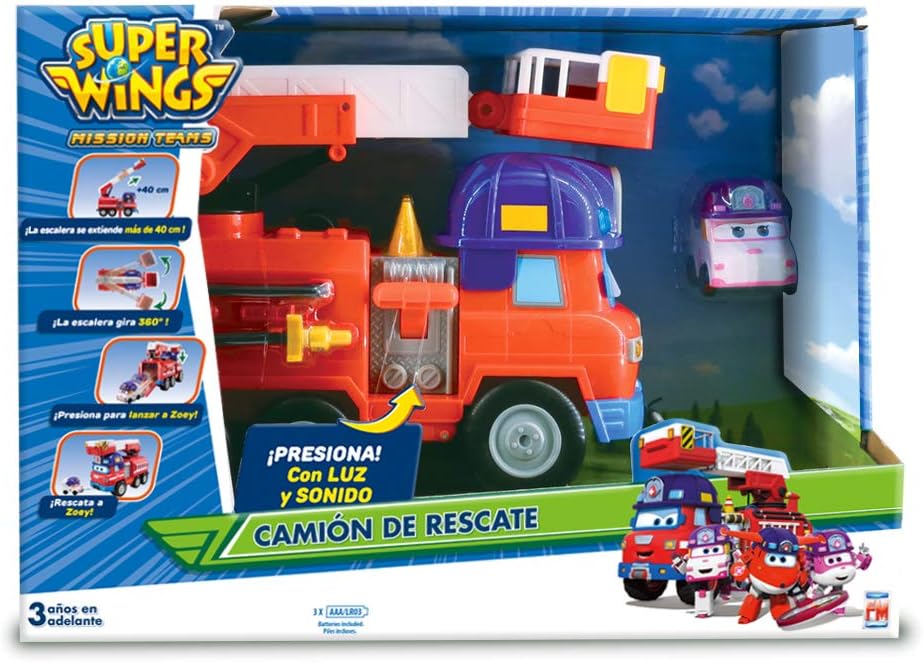 Foto 3 pulgar | Super Wings Camión De Rescate De Fotorama Con Luz Y Sonido