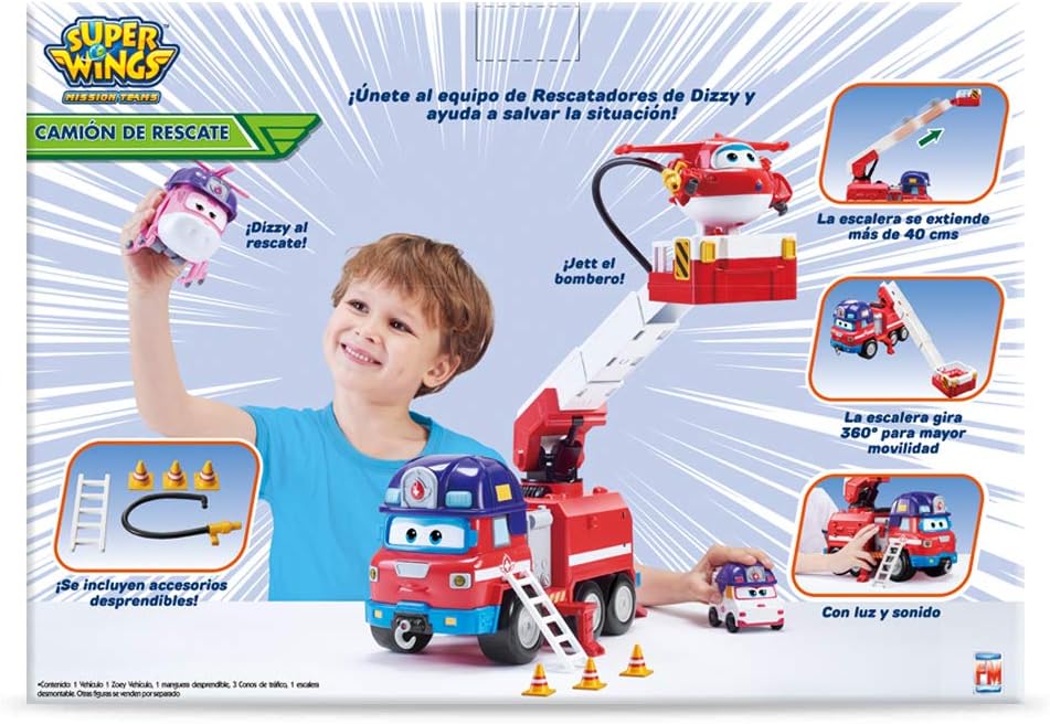 Foto 4 pulgar | Super Wings Camión De Rescate De Fotorama Con Luz Y Sonido