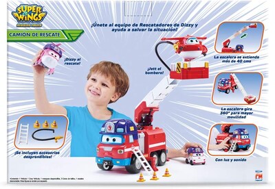 Foto 3 | Super Wings Camión De Rescate De Fotorama Con Luz Y Sonido