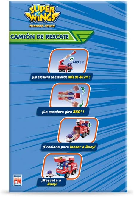 Foto 5 pulgar | Super Wings Camión De Rescate De Fotorama Con Luz Y Sonido
