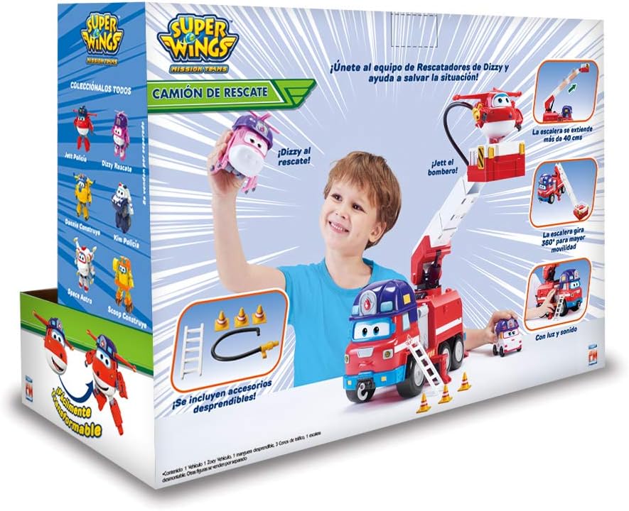 Foto 6 pulgar | Super Wings Camión De Rescate De Fotorama Con Luz Y Sonido