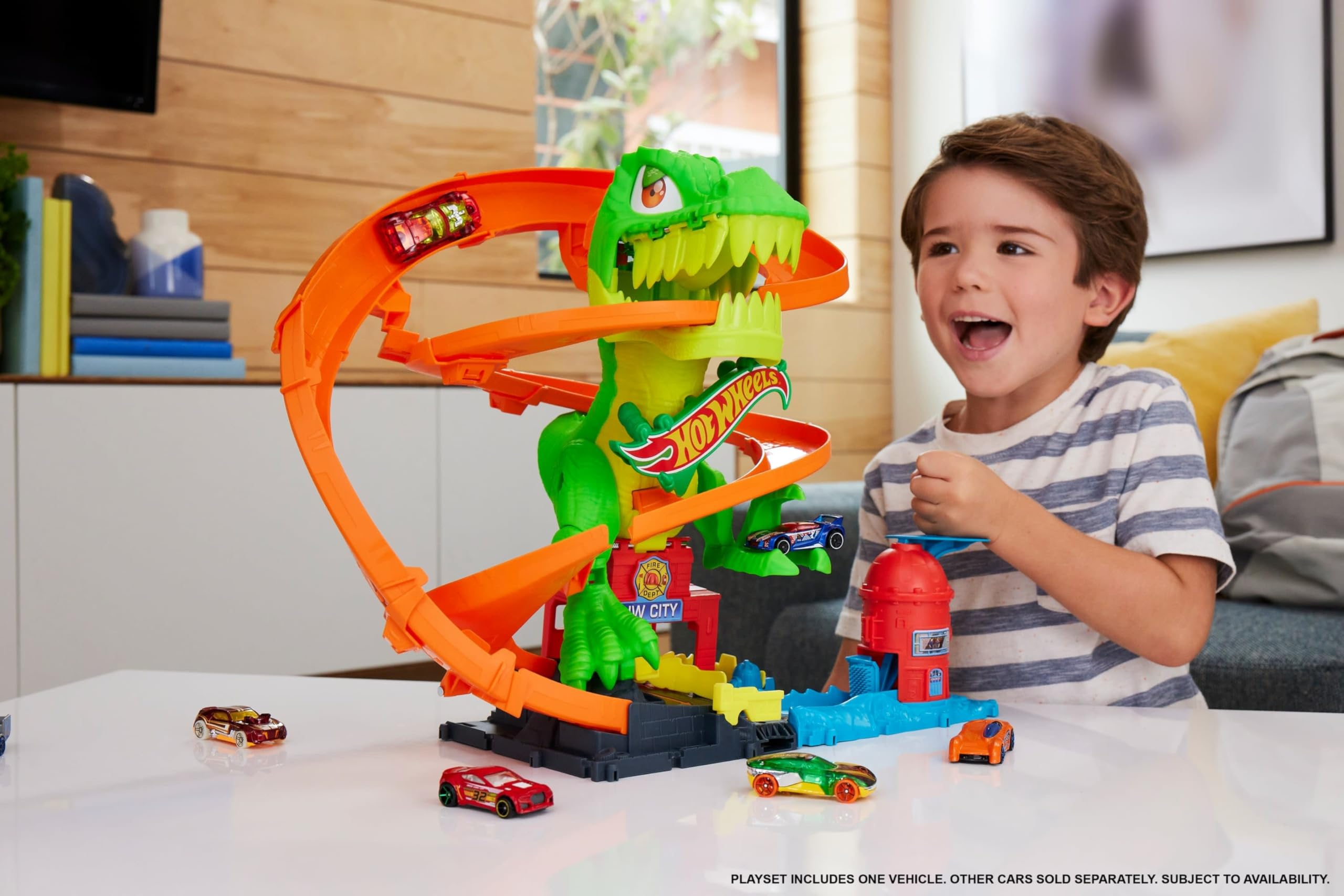 Foto 3 pulgar | Set de Pista de Coches  Hot Wheels City T- Venta Internacional
