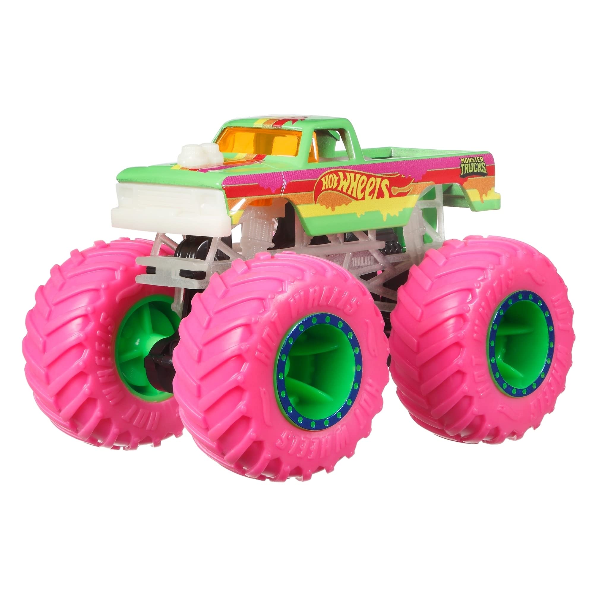 Foto 5 pulgar | Monster Trucks Hot Wheels Mnstr: Camiones que Brillan en la Oscuridad - Venta Internacional